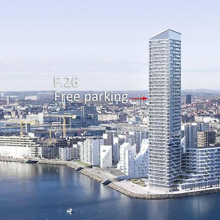 26-Etage Lejlighed Med Utrolig Havudsigt Орхус Экстерьер фото