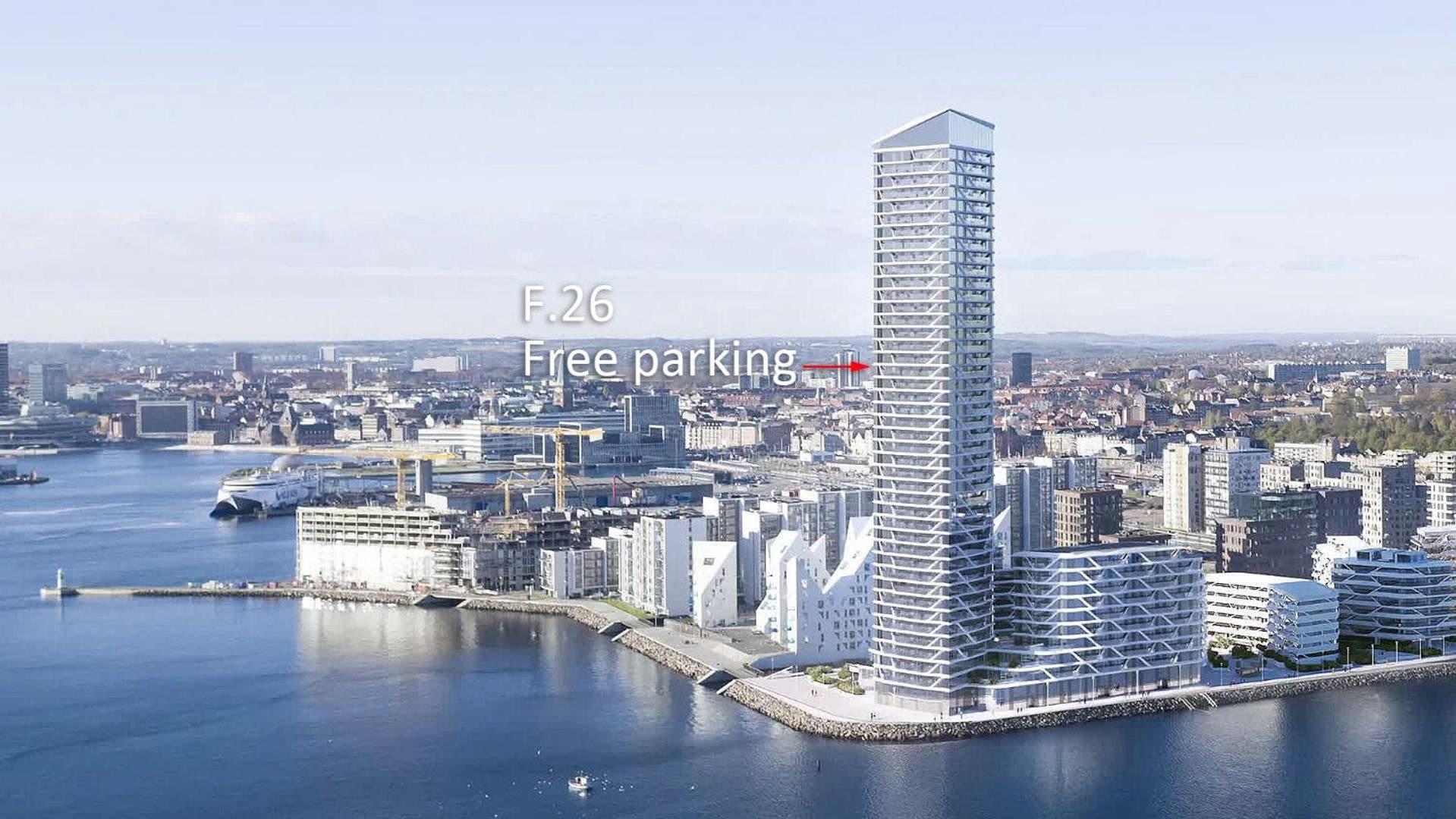 26-Etage Lejlighed Med Utrolig Havudsigt Орхус Экстерьер фото